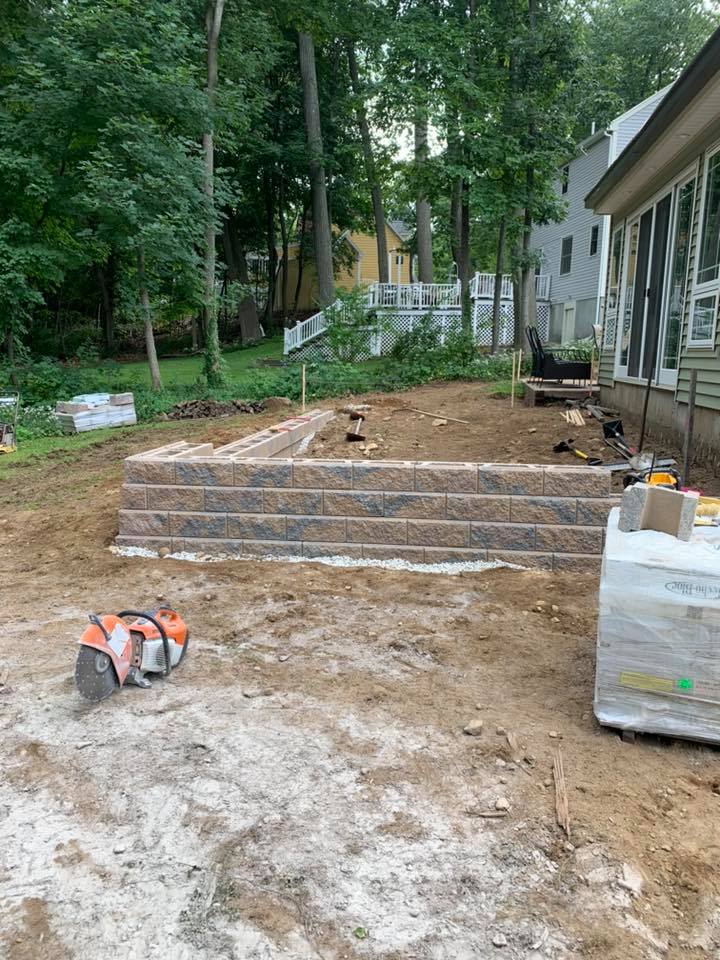 Grove Street Retaining Wall & Patio - 1