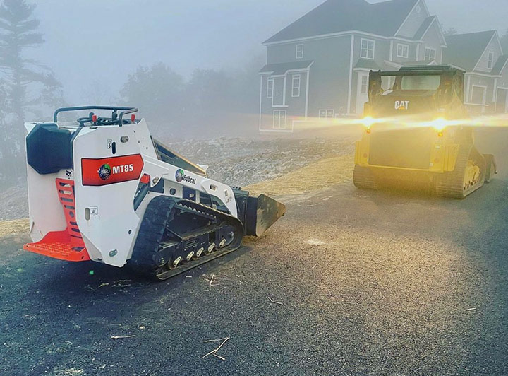 Foggy Morning Jobsite