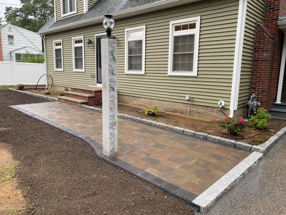 Another view of the Merrimac, Ma walkway with granite steps