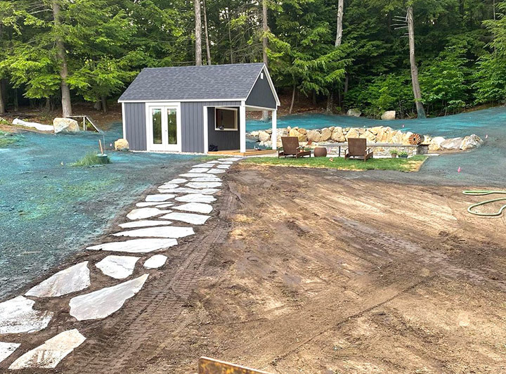 Walkway to Pool House